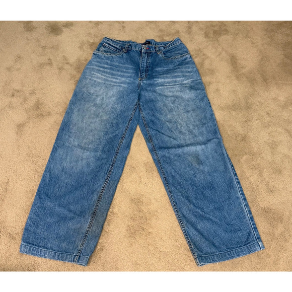 Vintage Bugle Boy Jeans Mens Carpenter Baggy Wide Leg Size 32x30 RARE - Picture 2 of 12